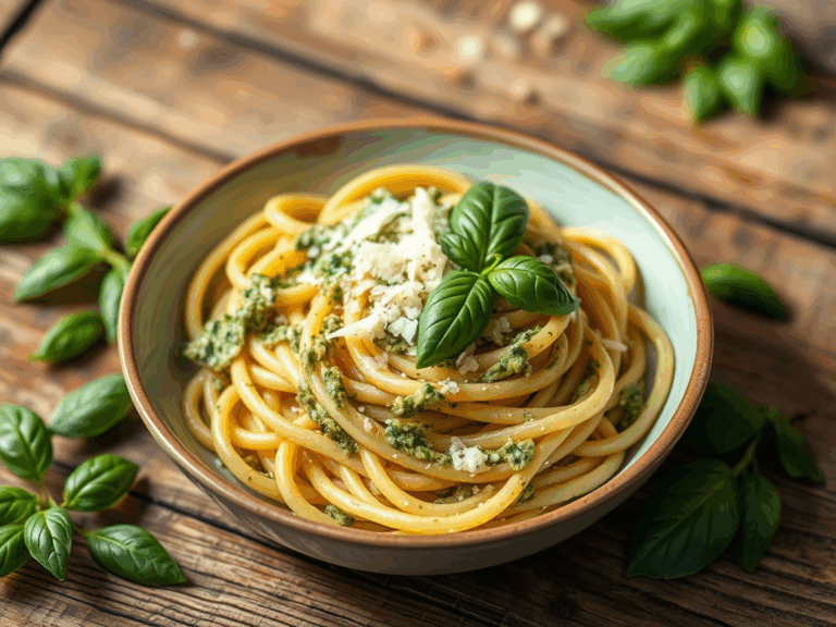 Creamy Pesto Pasta: A Harmony of Freshness and Indulgence