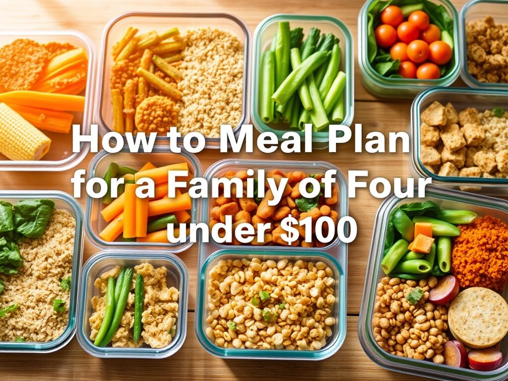 How to Meal Plan for a Family of Four under $100 + Recipes