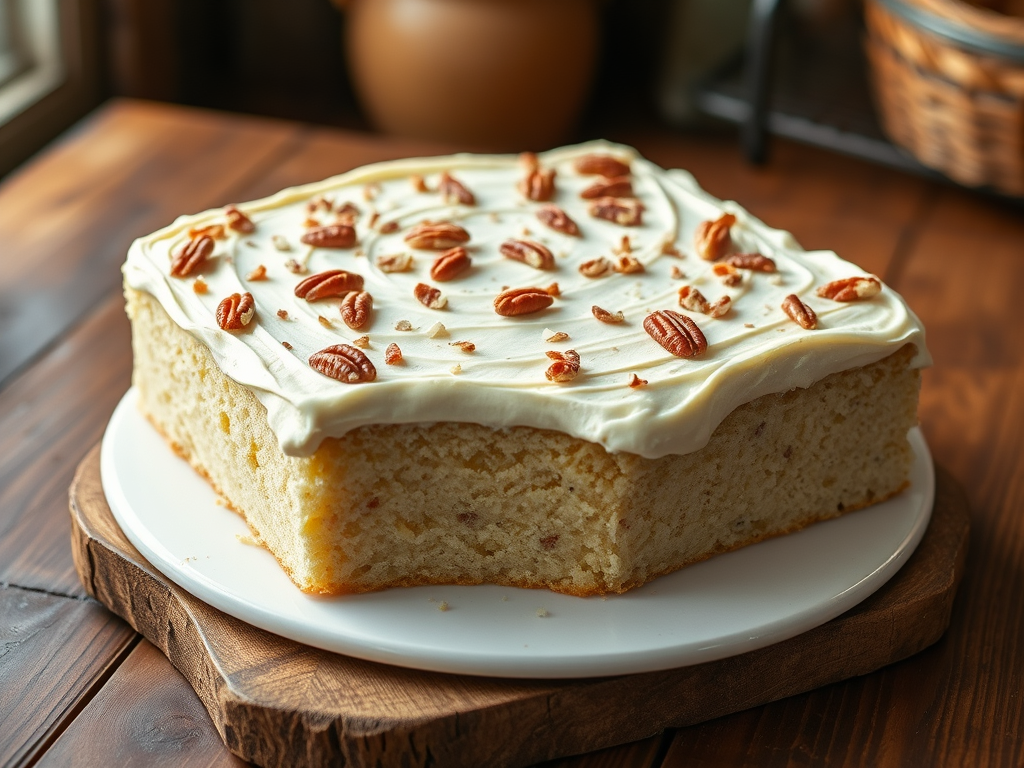 White Texas Sheet Cake Recipe