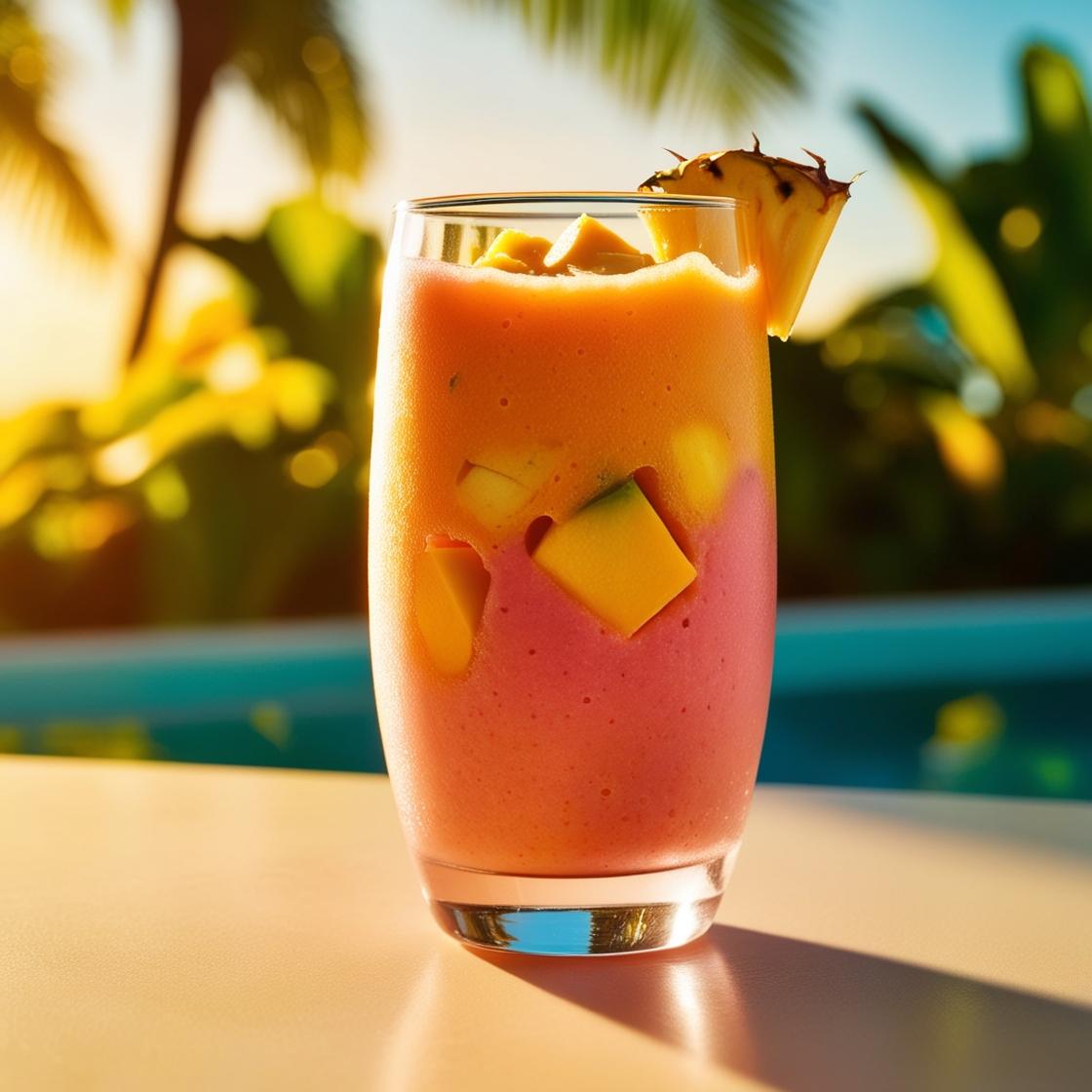 Tropical Sunrise Smoothie: A Refreshing, Naturally Sweetened Drink