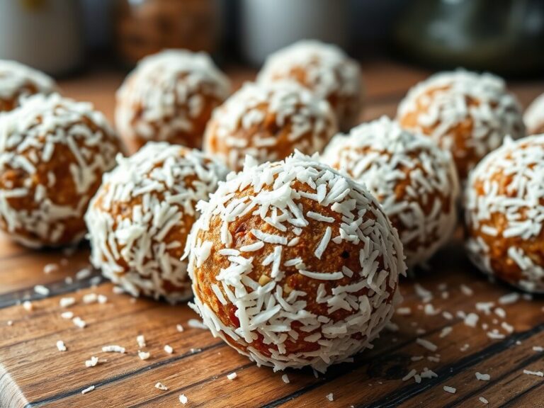 coconut covered protein balls