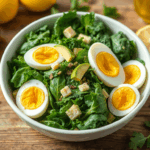 lemon kale breakfast salad