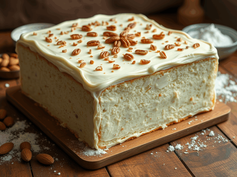 White Texas Sheet Cake Recipe