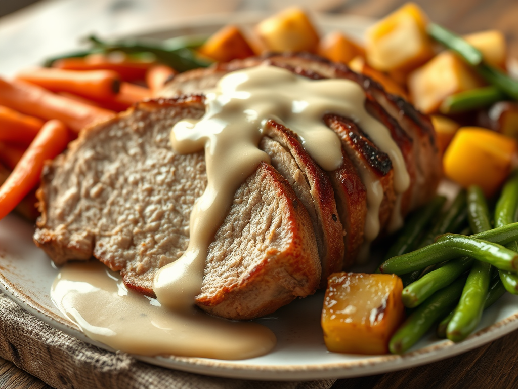 Oven Pork Roast with Gravy