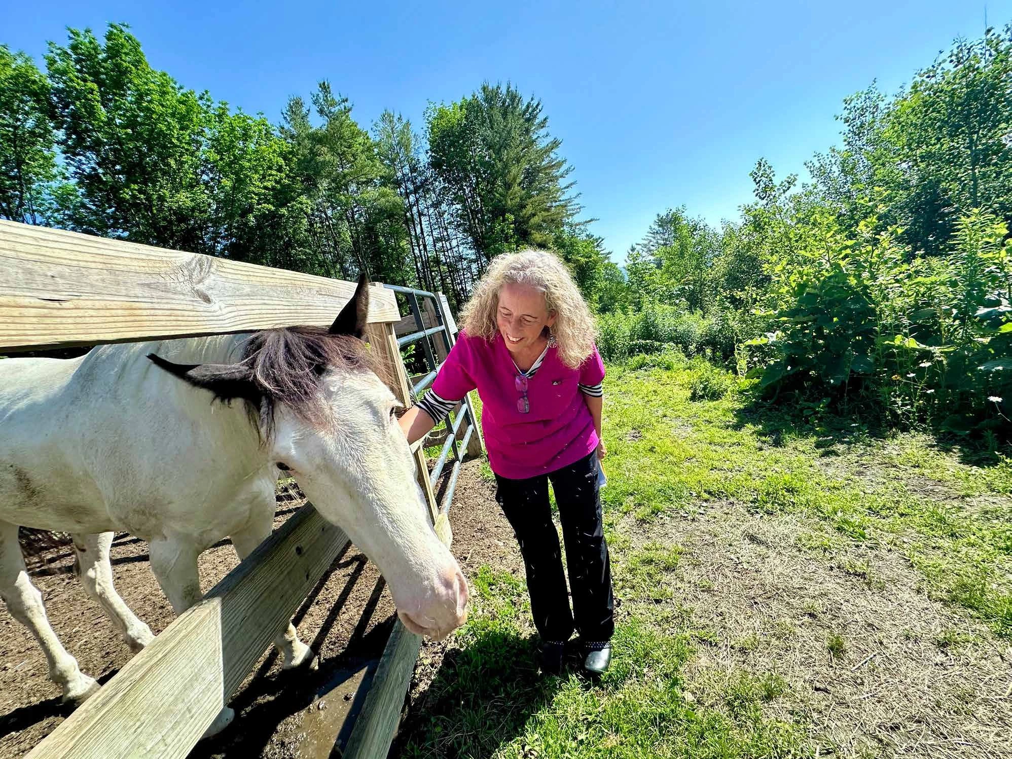 A Girl and Her Horse in the Morning Light