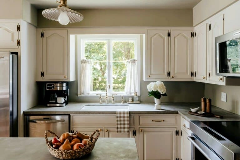 Cluttered modern kitchen vs simple homestead