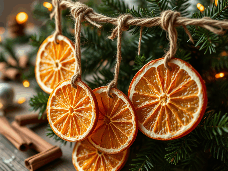 Using Dried Oranges for Christmas Decor
